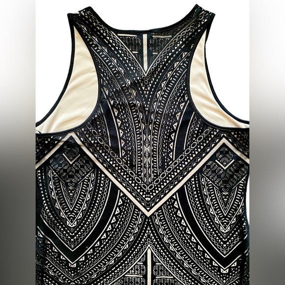 Mossimo Sheer Aztec Overlay Pattern Dress - Picture 3 of 5